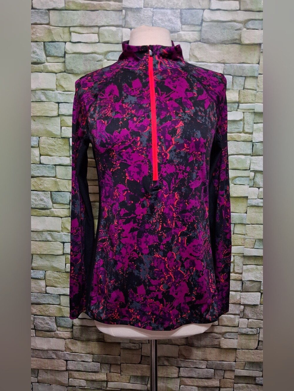 RBX Black Vivid Full Zip Top Womens Large Athleisure